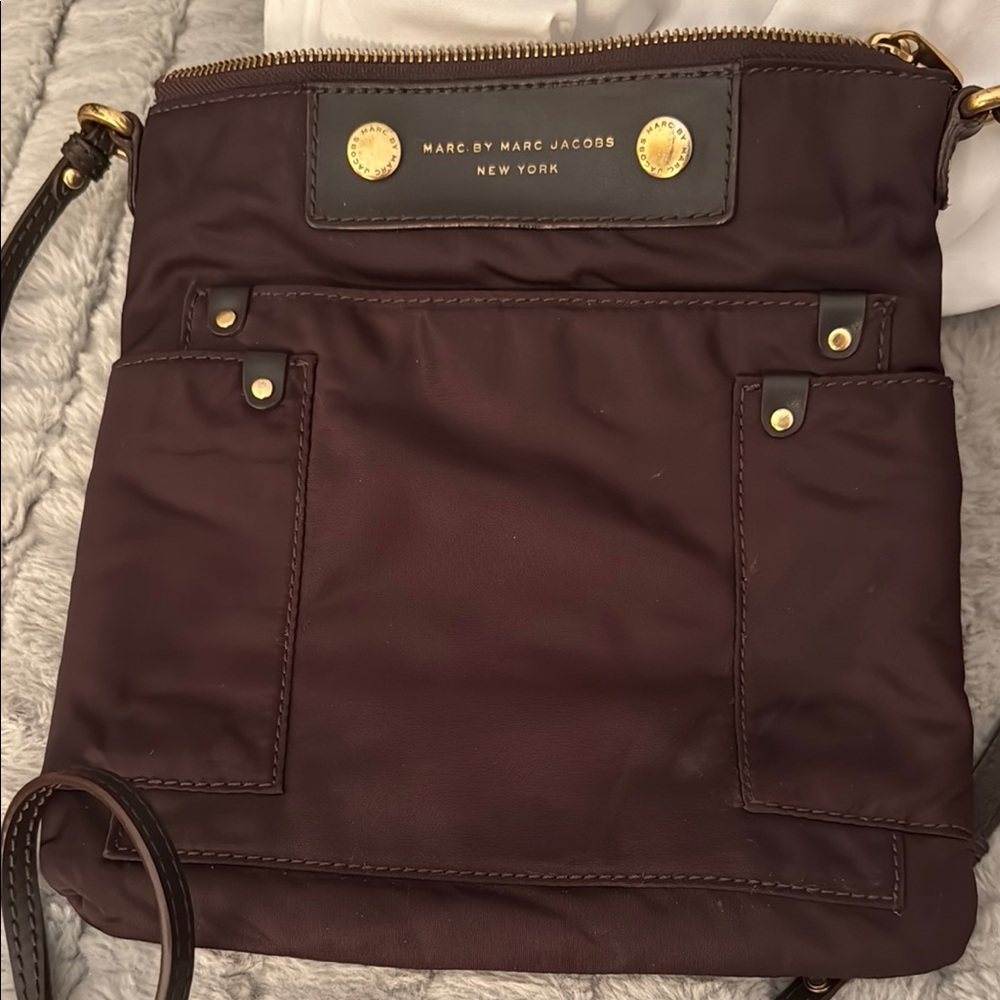 Marc by Marc Jacobs Chocolate Brown Crossbody with Brass Details